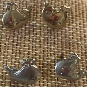 Spouting Whale Post Earrings